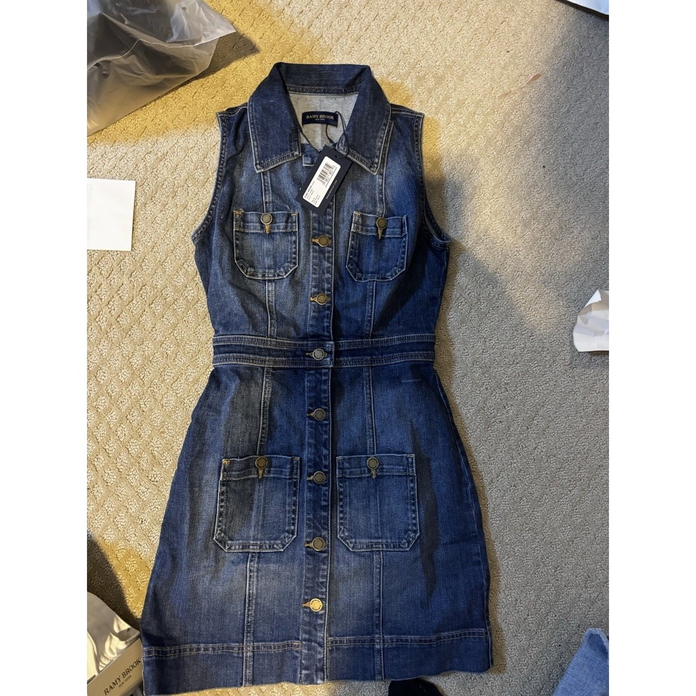 Ramy Brook's Juliet Denim Dress / size 24 / NWT / MSRP $395 - Picture 4 of 5